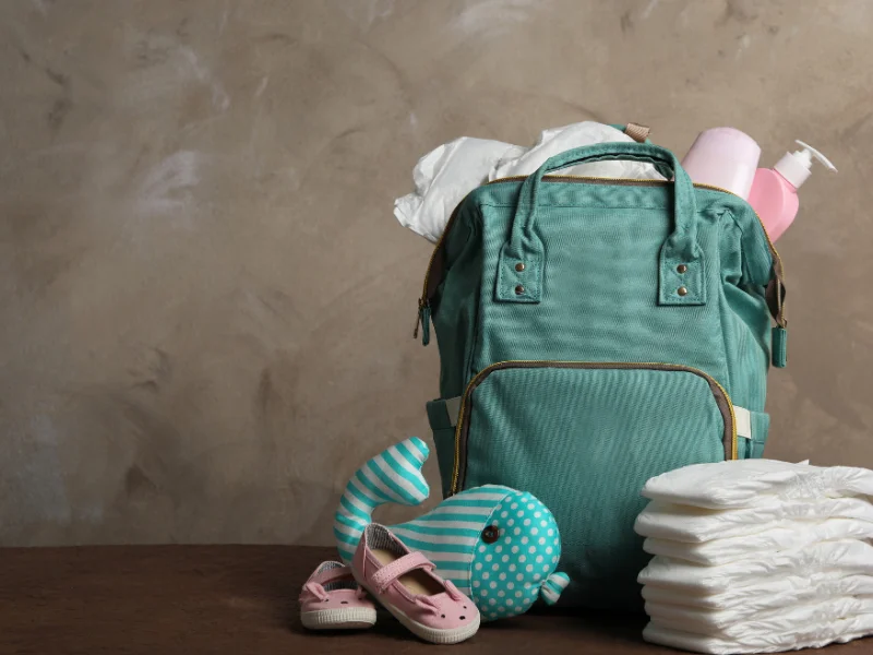 Diapers and Diaper bags